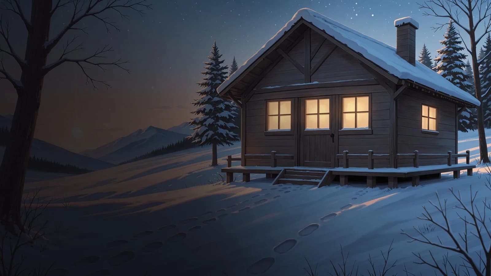 A house that glows